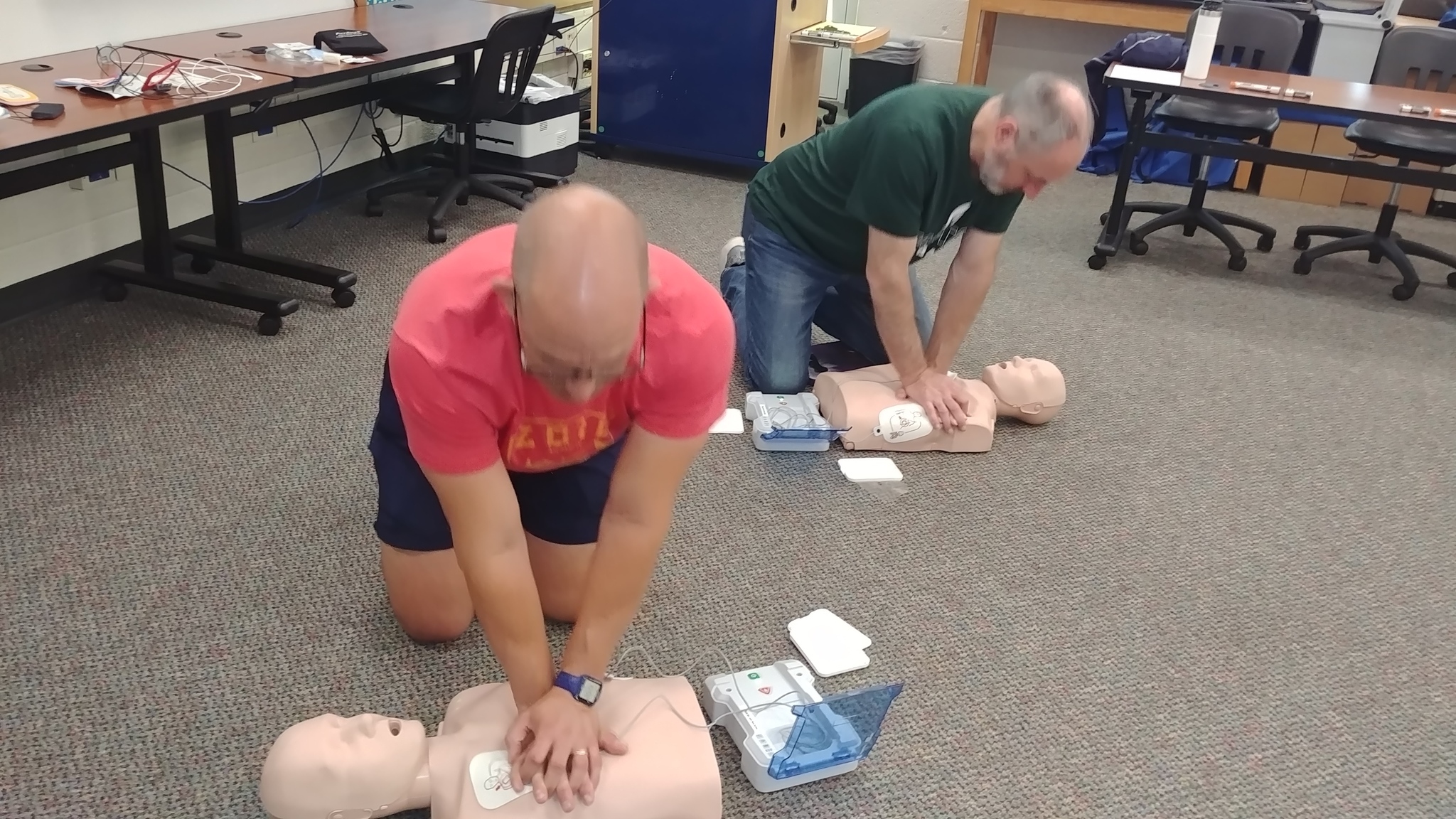 Manikins and AED Trainers so North Muskegon Staff have the tools to keep NMPS a Heart Safe School