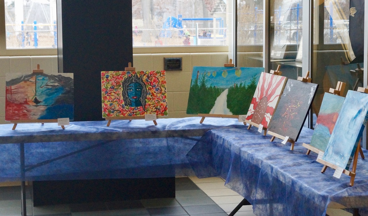Displaying Art from Middle/High School students