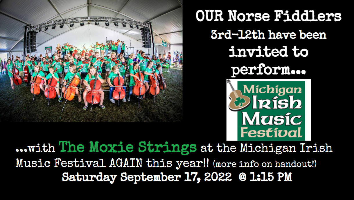 Our Norse Fiddlers, Saturday Setp 17 @ 1:15pm